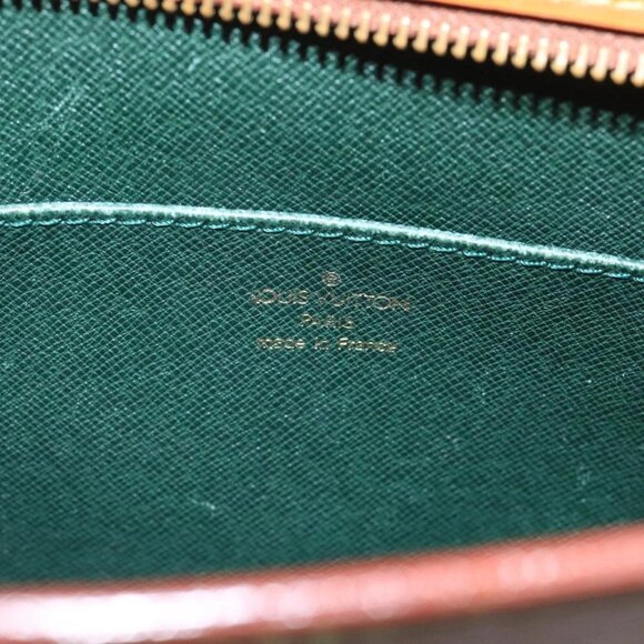 LOUIS VUITTON Epi Pochette Homme Bag Brown Zipangu Gold M52528 LV Auth th5481 - Picture 10 of 16